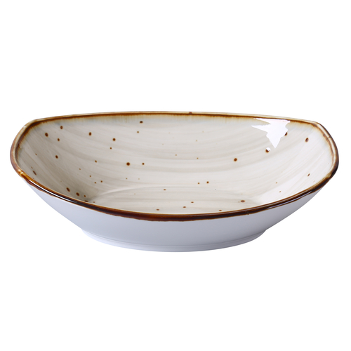 Yanco LY-409 20 Oz. Glazed Porcelain Oval Lyon Bowl