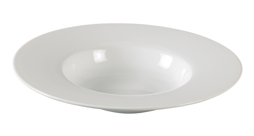 Yanco AC-613 22 Oz. Super White Porcelain Round Abco Dessert Plate