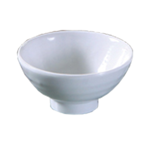 Yanco OK-5705 10 Oz. 4.75" W White Melamine Round Osaka Rice Bowl