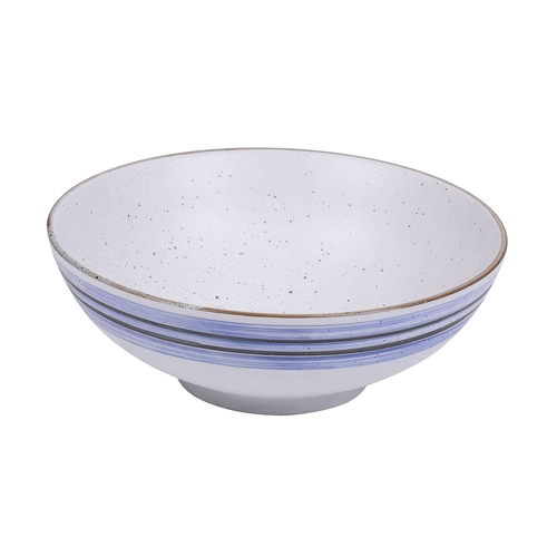 Yanco OC-608 28 Oz. White Porcelain Round Ocean Noodle Bowl