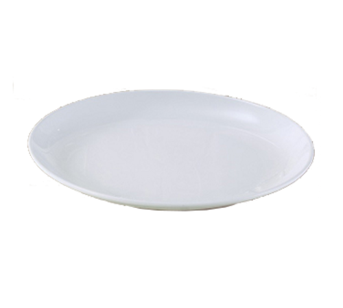 Yanco CO-1016 16" Dia. White Melamine Round Coupe Plate