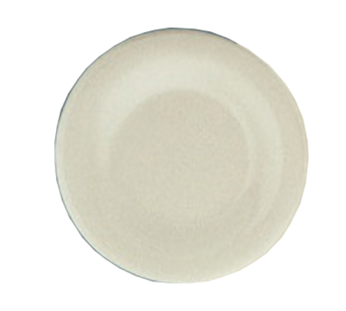 Yanco MS-006IV 6.5" Dia. Ivory Melamine Round Wide Rim Milestone Plate