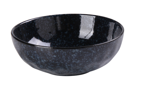 Yanco BL-806 14 Oz. Blue Porcelain Round Nappie Bowl