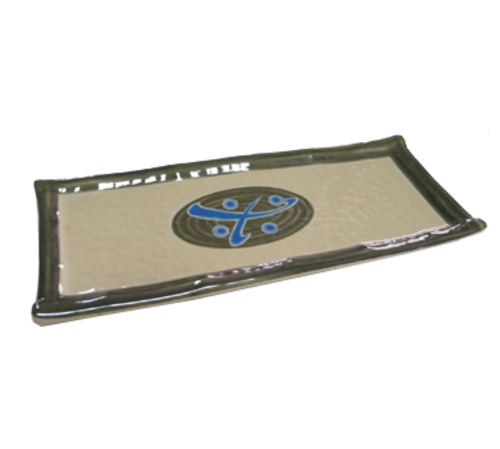 Yanco JP-1504 10.25" W Melamine Rectangular Japanese Plate
