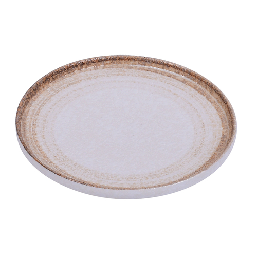 Yanco RO-2212 12" Dia. White Porcelain Round Rockeye-2 Plate