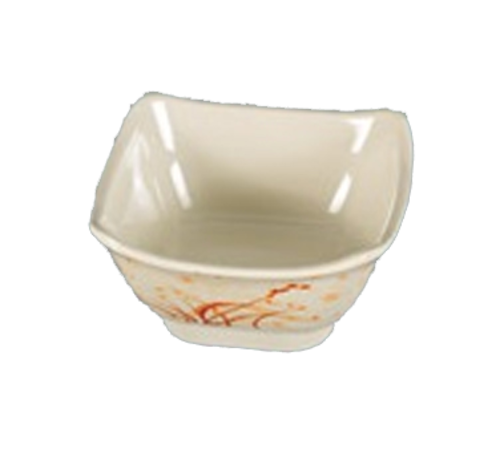 Yanco OR-5450 10 Oz. 4.75" W Melamine Square Orchis Bowl