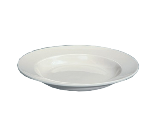 Yanco RE-120 26 Oz. American White Ceramic Round Recovery Pasta Bowl