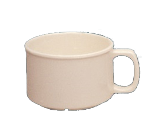 Yanco AD-9014 12 Oz. Beige Round Melamine Ardis Soup Mug