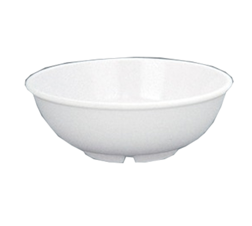 Yanco MS-5807WT 24 Oz. White Melamine Round Milestone Salad Bowl