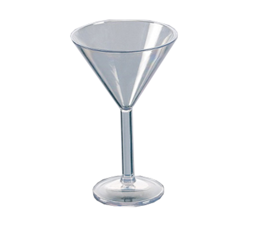 Yanco SM-10-MT 10 Oz. Clear SAN Martini