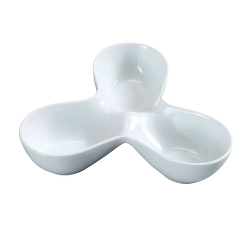 Yanco ML-813 4 Oz. Super White Porcelain Main Land Compartment Bowl