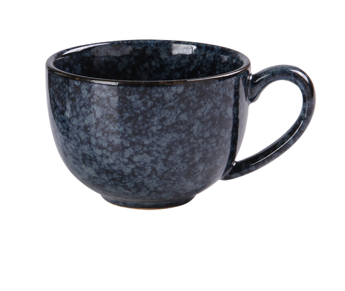 Yanco BL-001 8 Oz. Blue Porcelain Blue Star Coffee Cup