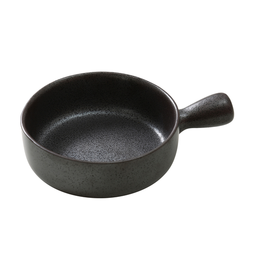 Yanco DB-4106 18 Oz. Porcelain Diamond Black Skillet