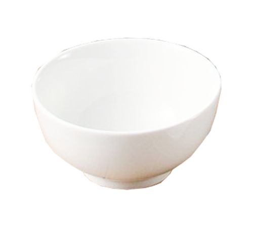 Yanco AC-007 8.5 Oz. 4.5" Dia. Super White Porcelain Round Abco Rice Bowl