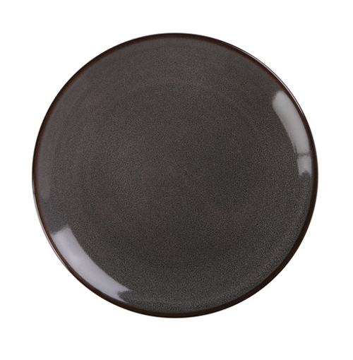 Yanco PK-107 7.25" Dia. Grey Porcelain Round Yanco Peacock Plate