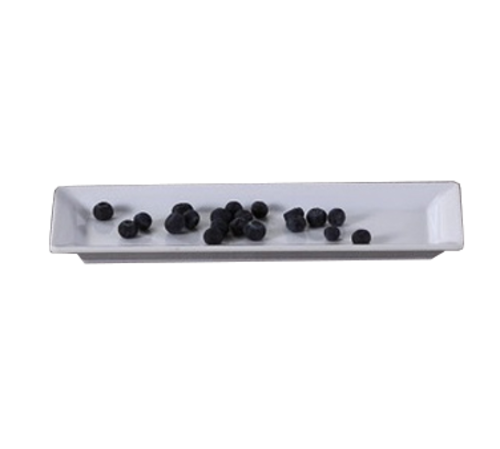 Yanco RM-4308 9.25" L x 3.5" W White Melamine Rectangular Rome Plate