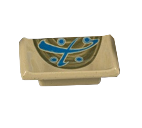 Yanco JP-4046 2.5 Oz. 3.75" W Melamine Rectangular Japanese Sauce Dish