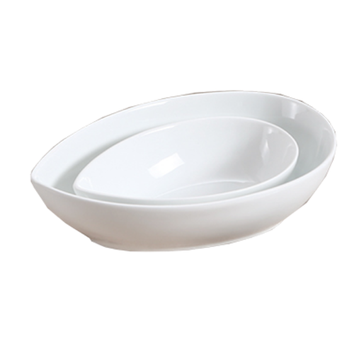 Yanco LK-611 56 Oz. Bone White China Teardrop Lion King Bowl
