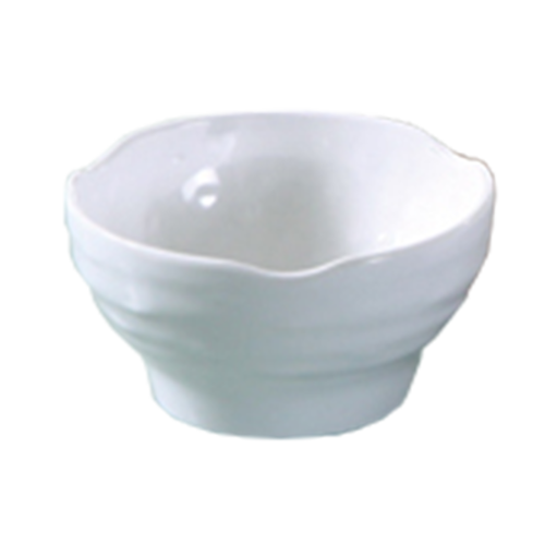 Yanco OK-3706 14 Oz. 5.5" Dia. White Melamine Round Osaka Soup Bowl