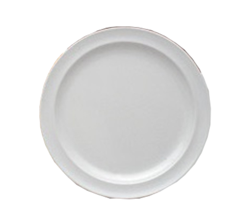 Yanco NS-105W 5.5" Dia. White Melamine Round Nessico Plate