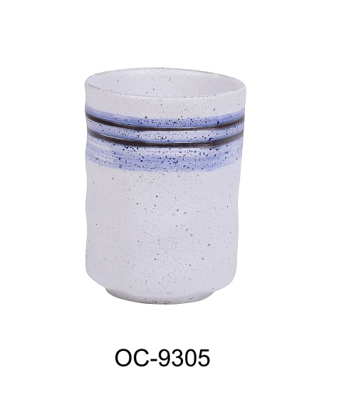 Yanco OC-7209 24 Oz. White Porcelain Round Ocean Rim Bowl