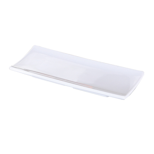 Yanco OK-7010 9" W x 4" D Rectangular Melamine Ocean Sushi Plate