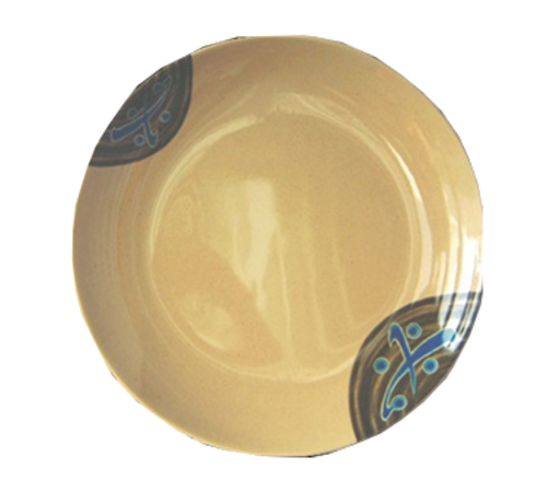 Yanco JP-1312 12" Dia. Melamine Round Coupe Japanese Plate