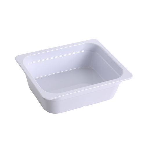 Yanco GN-213 3.6 L. White Melamine Rectangular GN Pan