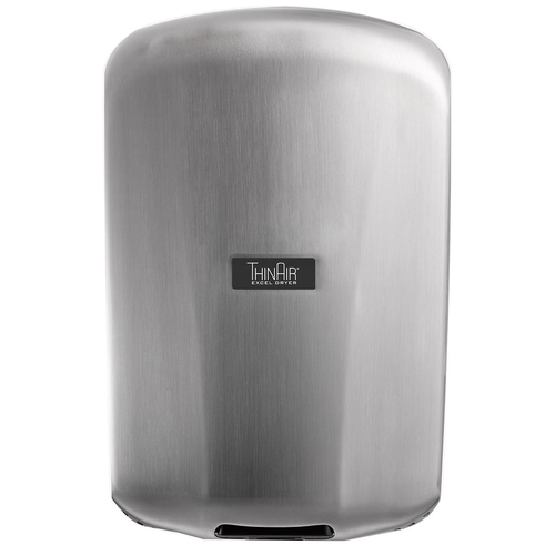 Excel Dryer TA-SB Brushed Stainless Steel Surface Mounted Fixed Nozzle Automatic ThinAir Hand Dryer - 110-120 Volts