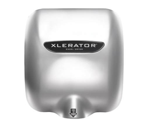 Excel Dryer XL-C Chrome Plated Surface Mounted Fixed Nozzle Automatic XLERATOR Hand Dryer - 110-120 Volts