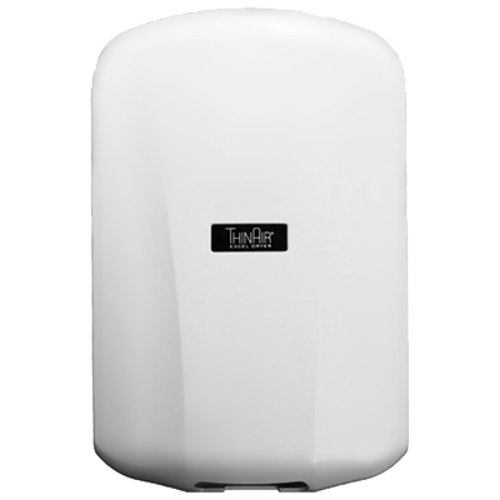 Excel Dryer TA-ABS White Polymer Surface Mounted Fixed Nozzle Automatic ThinAir Hand Dryer - 110-120 Volts