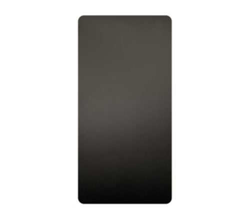 Excel Dryer 89B 15.75" W x 0.6" D x 31.75" H Black Anti-Microbial Plastic Mounted XLERATOR Microban Wall Guard