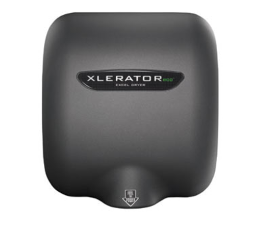 Excel Dryer XL-GR-ECO Graphite Textured Painted Surface Mounted Integral Spout Automatic XLERATOReco Hand Dryer - 110-120 Volts