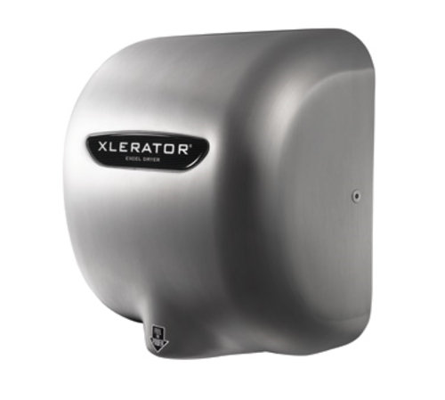 Excel Dryer XL-SB Brushed Stainless Steel Surface Mounted Fixed Nozzle Automatic XLERATOR Hand Dryer - 110-120 Volts