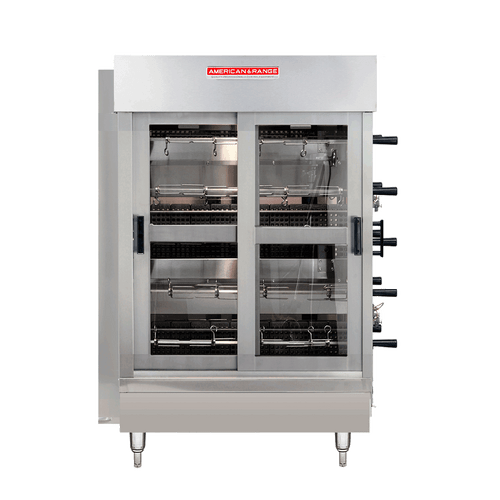 American Range ACB-4-NG 45" W Stainless Steel Port Pipe Natural Gas Rotisserie Oven - 35,000 BTU