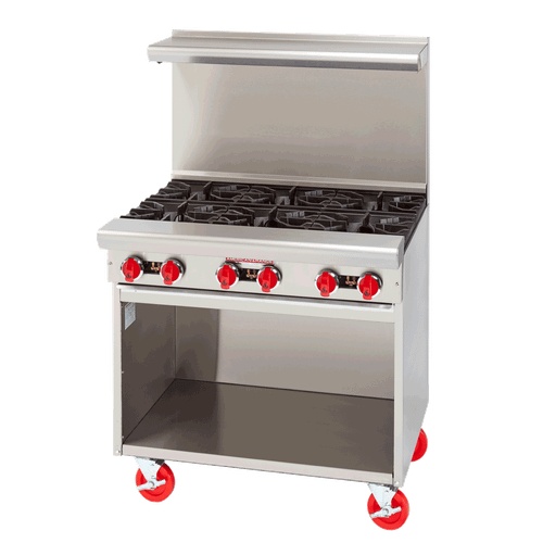 American Range AR-6-SB-NG 36" W Natural Gas Restaurant Range - 192,000 BTU