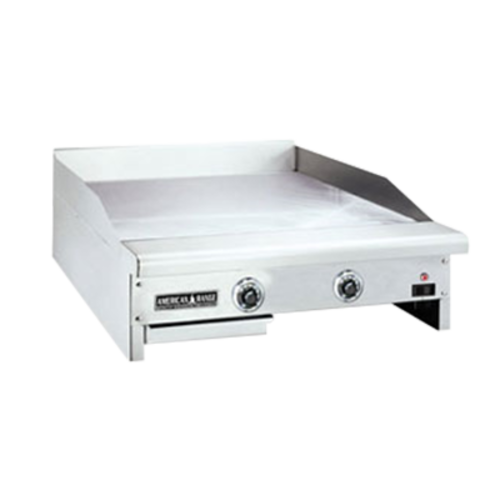 American Range SAG-72-LP 72" W Stainless Steel Countertop Liquid Propane 2 Burners Culinary Series Griddle - 144,000 BTU