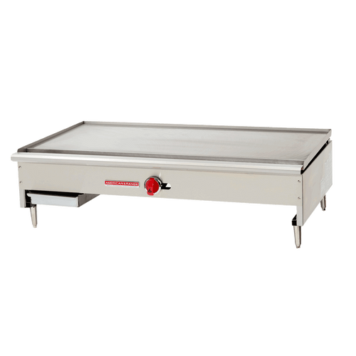 American Range ARTY-48-NG 48" W Natural Gas Stainless Steel Culinary Series Teppan-Yaki Japanese Style Griddle - 30,000 BTU