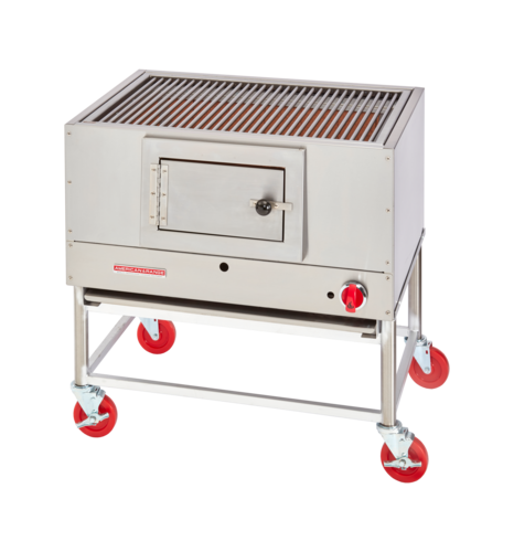 American Range AMSQ-30 30" W Natural Gas Mesquite Wood-Fired CharBroiler - 30,000 BTU