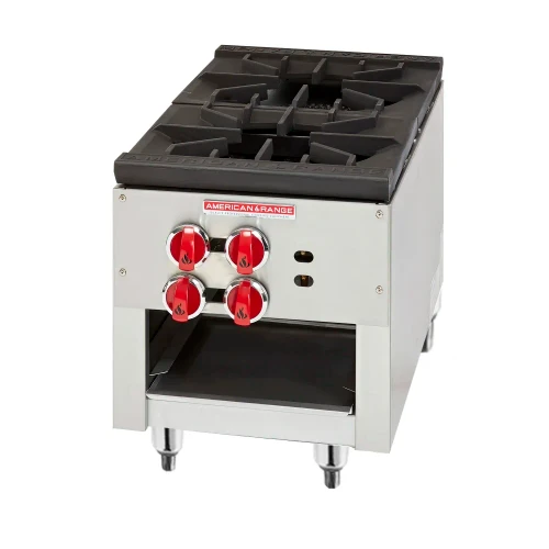 American Range SPSH-18-2 18" W Natural Gas 2 Burners Stock Pot Range - 180,000 BTU