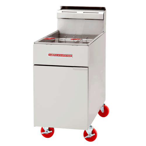 American Range AF-75 19.5" W Stainless Steel Natural Gas Full-Size Fryer - 160,000 BTU