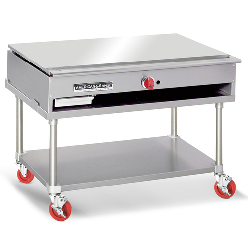 American Range ARTY-60-NG 60" W Natural Gas Stainless Steel Culinary Series Teppan-Yaki Japanese Style Griddle - 30,000 BTU