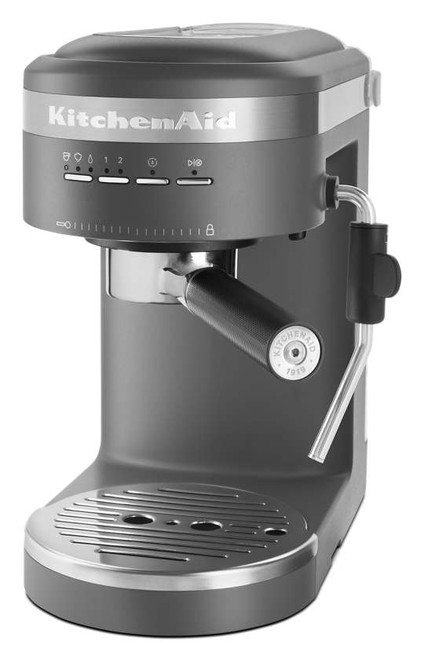 KitchenAid KES6403DG Semi-Automatic Espresso Machine - Matte Charcoal Grey