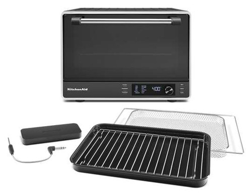 KitchenAid KCO224BM 18.5" W Dual Convection Countertop Oven with Air Fry and Temperature Probe - 1800 Watts