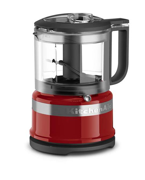 KitchenAid KFC3516ER 3.5 Cups Empire Red Stainless Steel Blade with Drizzle Basin Food Chopper