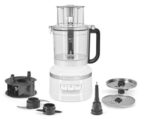 KitchenAid KFP1318WH 13 Cups White Multi-Purpose Blade Food Processor