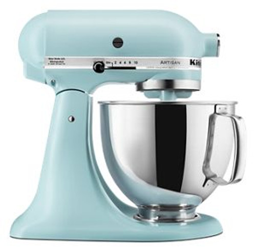KitchenAid KSM150PSMI 5 Qt. Mineral Water Blue 10-Speed KitchenAid Artisan Series Tilt-Head Stand Mixer