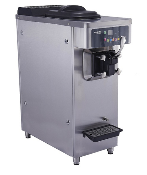 Pasmo S930FAP2 13" W Stainless Steel Countertop Pressurized Air Cooled Soft Serve Machine - 220 Volts