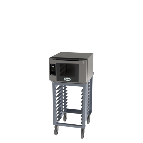 Cadco BLS-3HGD-1 Stainless Steel Single Deck Half Size Electric Bakerlux GO Heavy-Duty Convection Oven - 120 Volts 1-Ph