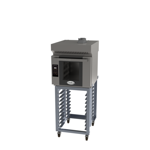 Cadco BLS-4HLD-1H Stainless Steel 1 Deck Half Size Electric Standard Bakerlux LED Heavy-Duty Convection Oven - 208-240 Volts